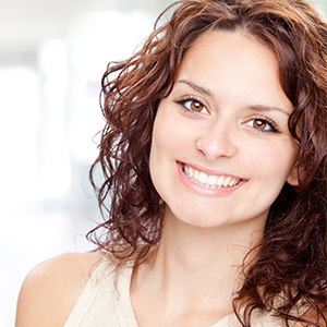 Portrait of an attractive woman smiling